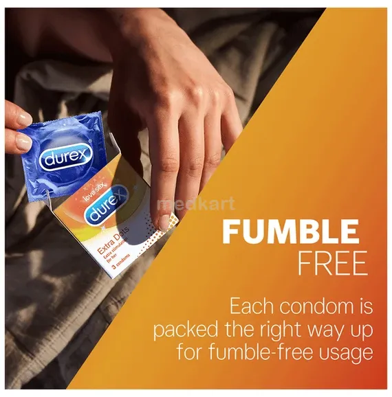 durex extra dots condom 3's